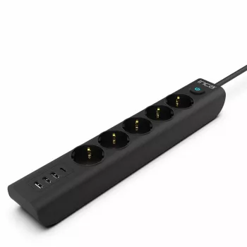 Cian Technology GmbH INCA Predlžovací kábel IPW-44TU 5 zásuviek 3xUSB-A+1xUSB-C 1,5m