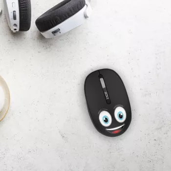 INCA Bezdrôtová myš 1200 DPI / 3 tlačidlá / 2,4 GHz USB-A WEENY Emoji čierna (IWM-245RS)