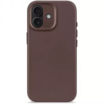 Decoded kožený zadný kryt pre iPhone 17 s MagSafe - Chocolate Brown