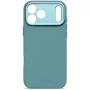 Decoded AntiMicrobial silikónový zadný kryt pre iPhone 17 Pro Max, kompatibilný s MagSafe, Retro Blue