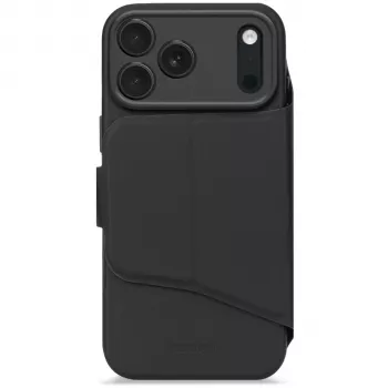 Decoded Textured silikónová odnímateľná peňaženka pre iPhone 17 Pro s MagSafe - Phantom Black