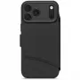 Decoded Textured silikónová odnímateľná peňaženka pre iPhone 17 Pro s MagSafe - Phantom Black