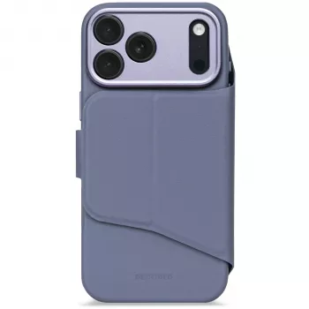 Decoded Textured Silicone odnímateľné puzdro s peňaženkou pre iPhone 17 Pro Max s MagSafe - Forever Blue