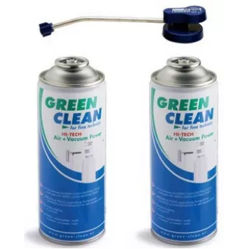 Green Clean GS-2051 čistič stlačeným vzduchom na čistenie zariadení - ťažko dostupné miesta - 400 ml - modrá, zelená, biela - 135 mm - 200 mm