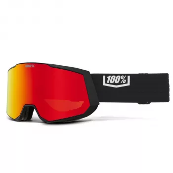 100% Snowcraft XL maska čierna červená ML zrkadlová