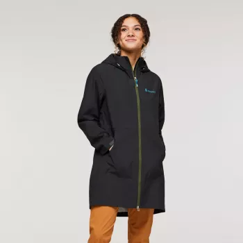 Cotopaxi Cielo Rain Trench - All Black - Veľkosť M