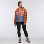 Cotopaxi Fuego Max Down Hooded Jacket dámska - Sienna/Fjord - veľkosť Small