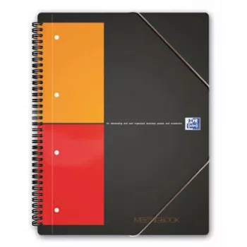 ELBA Organiser Book - 80 listov - čierny - A4 - špirálová väzba - 245 mm - 310 mm
