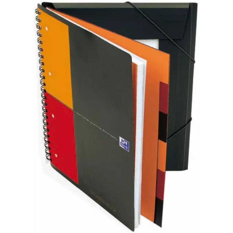 ELBA Organiser Book - 80 listov - čierny - A4 - špirálová väzba - 245 mm - 310 mm