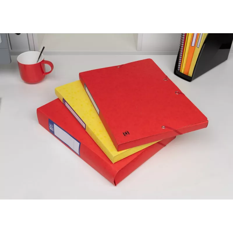 Oxford TOP FILE+ dokumentová krabica A4 2,5 cm červená