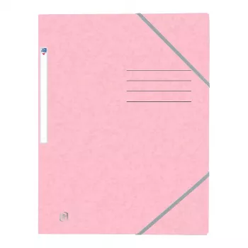Oxford TOP FILE+ gumičková mapa A4 3 chlopne pastelovo ružová 400116353