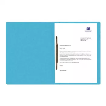 Oxford TOP FILE+ zakladač na spisy A4 kartón 390 g/m² aqua kovová spona
