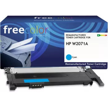 Freecolor Kompatibilná tonerová kazeta HP W2071A Azúrová s čipom 1000 strán