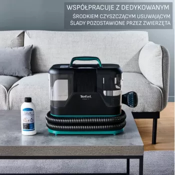 Tefal Clean It IZ5020 vysávač na mokré vysávanie pre koberce a čalúnenie, čistenie škvŕn, 750 W, sací výkon 13 500 Pa, 2,3 l nádrž na čistú a 1,5 l na špinavú vodu, Auto Clean
