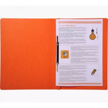 Exacompta Quick zakladač A4 oranžový Colorspan kartón 355 g/m² flexibilné kovové hroty
