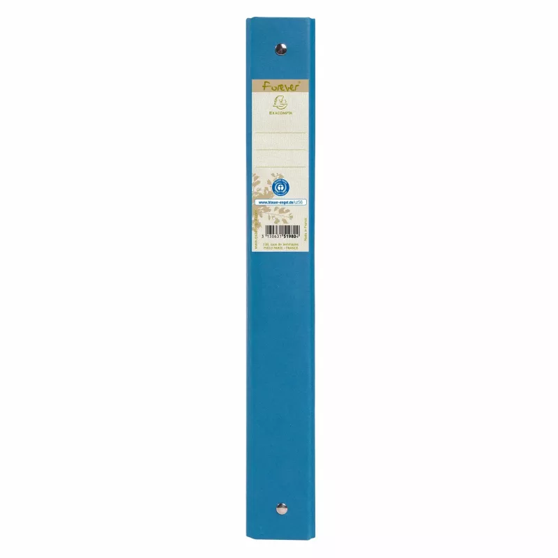 Exacompta Forever krúžkový zakladač A4, 4 krúžky 30 mm, 100 % recyklovaný, modrý (51981E)