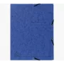 Exacompta Colorspan obálka s gumičkou A4 modrá 355 g/m² 3 chlopne s gumičkou