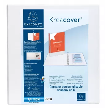 Exacompta prezentačný krúžkový zakladač A4 Maxi biely 2 D-krúžok 8700232