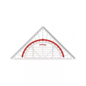 Maped Study 16 cm trojuholník - priehľadný polystyrén - 45°/45°/90° trojuholník