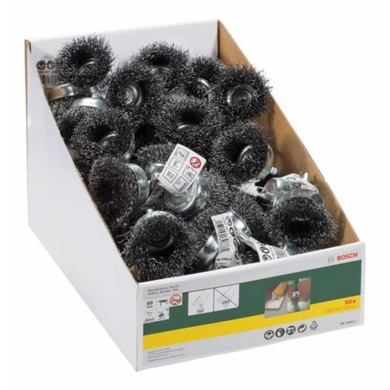 Bosch Accessories oceľová drôtená misková kefa 50 mm / priemer stopky 6 mm 6 mm 2607017124