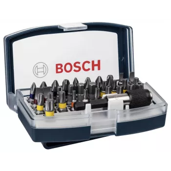 Bosch sada skrutkovacích bitov 32-dielna Torx, Phillips, Pozidriv, šesťhran, drážka, Torq-Set dĺžka 25 mm