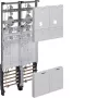 Hager universZ Kompletné pole pre elektromery ZK3EL22T 1050mm 2 miesta pre elektromer eHZ 2-pole