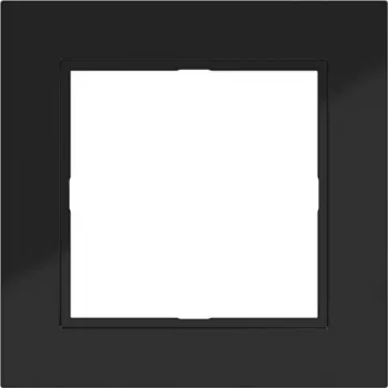 Hager WAD6100BG 1-násobný rámik Night Black Glossy séria A.1