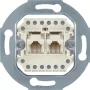 Hager WDF41083 UAE zásuvka 8/8-pólový modulový vložka biela