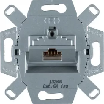 Hager WDF41076 UAE zásuvka 8-pólová tienená modulová vložka pod omietku