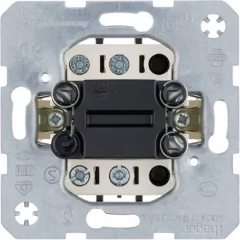Hager WDE303212 2-pólová vložka prepínača pod omietku, 16 AX, 250 V AC