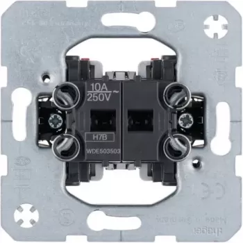 Hager WDE503503 Sériový tlačidlový mechanizmus 2 spínacie kontakty oddelené vstupné svorky