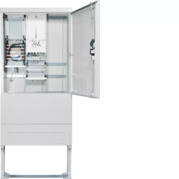 Hager ZAS207BD15A elektromerový prípojkový stĺpik 207 Base 1 meter 3 poistky 5-polové + APZ