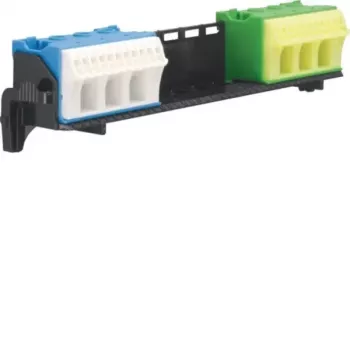 HAGER nosič svoriek s 2x14 PE/N svorkami QuickConnect FZ381