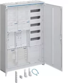 Hager ZB33ET225W1 univerzálna skriňa 800x205x1100 mm na povrch IP44 dopravnobiela RAL 9010 3 polia