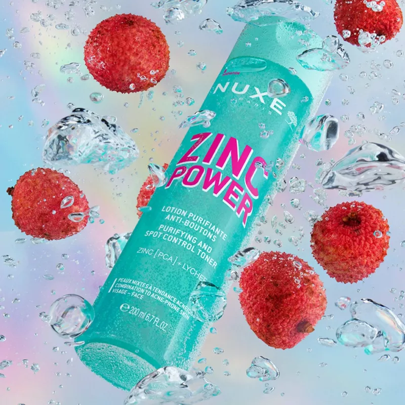 NUXE Zinc Power čistiaci tonikum na kontrolu škvŕn 200 ml