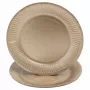 PROnappe 10 Papierové taniere, okrúhle, Ø 23 cm, zlaté