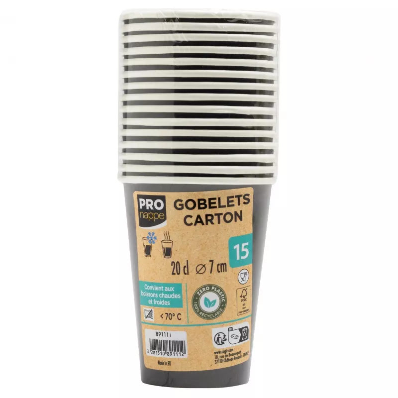PROnappe 15 jednorazových kávových pohárov 200 ml - 1000 kusov