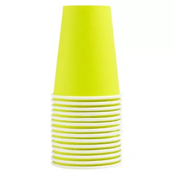 PROnappe 15 papierových pohárov 200 ml, Kiwi Green (89113I)