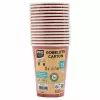 PROnappe 15 Papierové poháre 200 ml, červené (89115I)