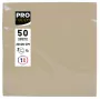 PROnappe papierové servítky béžovo-hnedá 2-vrstvové 20 x 20 cm balenie 50 ks
