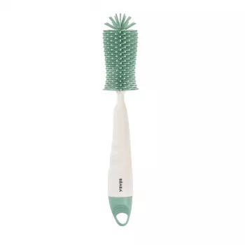 Beaba silikónová kefa na fľaše a cumlíky Sage Green