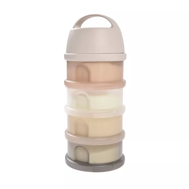 BLACK + BLUM BEABA Formula Dispenser 4 priehradky priehľadný Clay