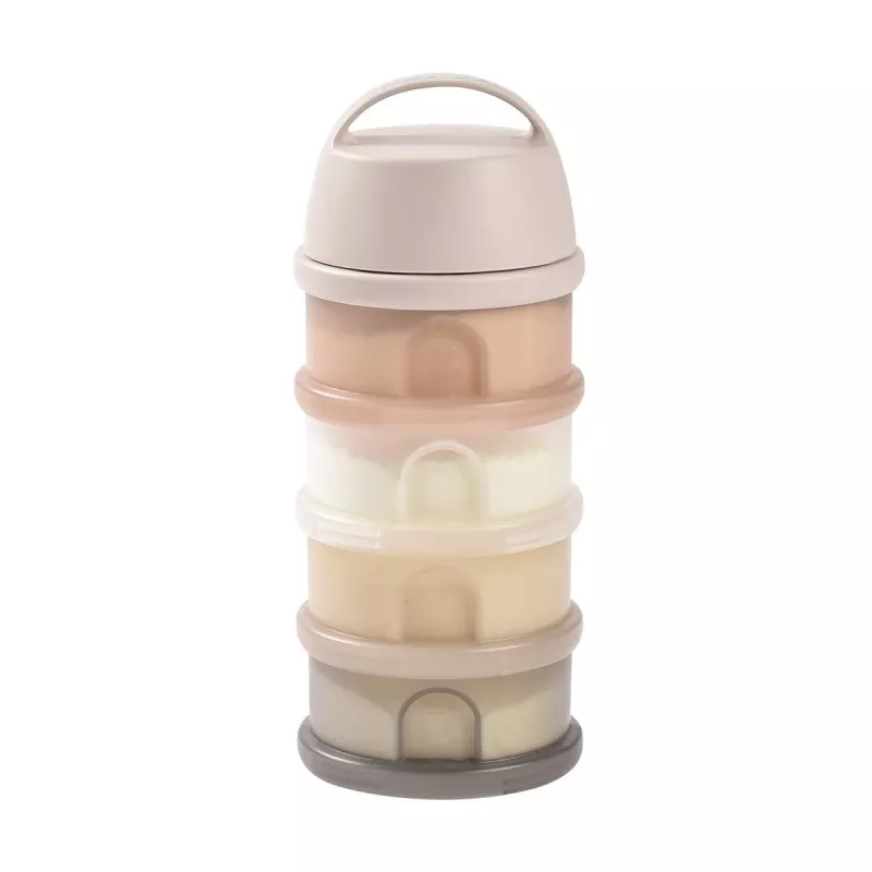 BLACK + BLUM BEABA Formula Dispenser 4 priehradky priehľadný Clay