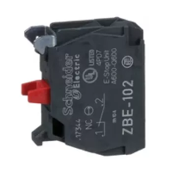 Schneider Electric ZBE102 pomocný spínací blok, 1 NO, skrutková svorka, Harmony XB4/XB5