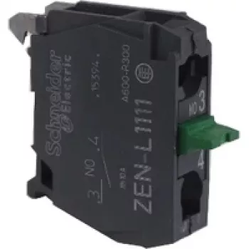 Schneider Electric ZENL1111 Harmony XALD/XALK prázdne puzdro pre ovládacie prvky, 1 výrez, polykarbonát, svetlosivá/žltá, IP66/IP67/IP69/IP69K