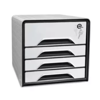 CEP Office Solution Smoove 7-311S Zásuvkový box biela/čierna