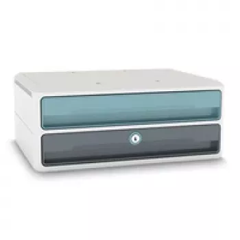 CEP Office Solution MoovUp Zásuvkový box so zámkom mintová sivá DIN A4 na šírku 2