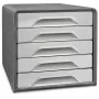CEP Office Solution Smoove Zásuvkový box svetlosivý s 5 zásuvkami 1071116361