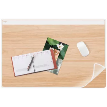 CEP Office Solution Podložka na stôl plastová biela/buk 65x50 cm