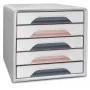 CEP Office Solution Smoove Mineral Zásuvkový úložný box 5 zásuviek, pudrovo ružová, polystyrén